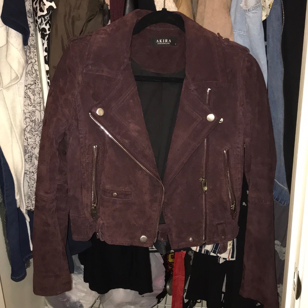 AKIRA Genuine Suede Leather Jacket